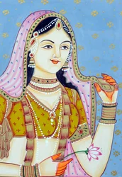 Miniature Painting of Jodha Bai