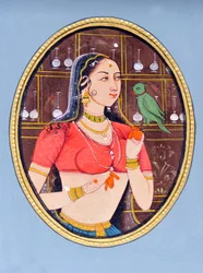 Miniature Painting of Jodha Bai