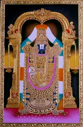 Miniature Painting of Lord Tirupati Balaji