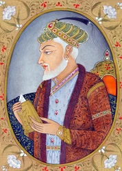 Miniature Painting of Mughal Emperor Aurangzeb