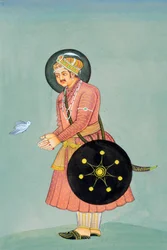 Miniature Painting of Mughal Emperor Akbar