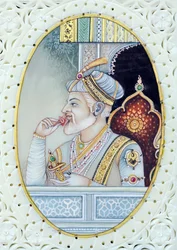 Miniature Painting of Mughal Emperor Aurangzeb