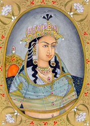 Miniature Painting of Mughal Queen Mehrunissa