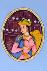 Miniature Painting of Queen Mumtaz Mahal