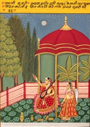 Miniature Painting on Paper, Gujri, Nathdwara School
