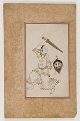 Mythical figure from an astrological manuscript