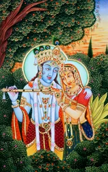 Radha Krishna Miniature Paintings