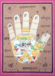 Tantric Diagram of the Left Hand