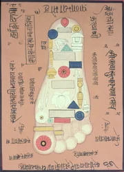 Tantric Diagram of the Right Foot