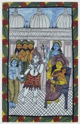 The Gods Come to Admire Krishna