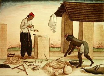 Workers Building a House