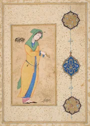 Houri Standing in a Garden