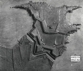 A Relief Map of the Venetian Fortress at Spinalonga, Crete in 1619