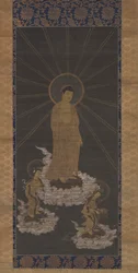 Descent of Amida, or Raigo, Muromachi Period c.1333-1568