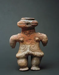 Terracotta dogu sculpture from Akita, Jomon period