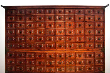 Wooden medical furniture, Joseon period, Korea, Kim Chong-hak collection. National Museum of Korea, Seoul, Republic of Korea, 2006.