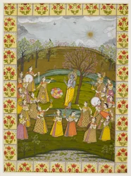 Vasanti Ragini, from a Ragamala series, Murshidabad