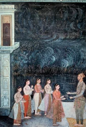 Night Party Scene at the Court of the Shah Jahan