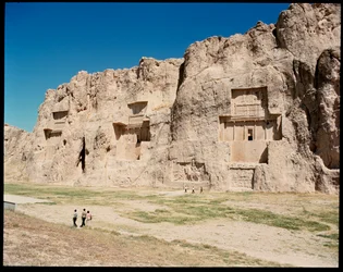 View of the Necropolis and the Four tombs belonging to Achaemenid kings