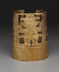 Crown with deity figures, c.1000 to 200 B.C