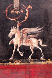 Architectural Decoration with Winged Horses (Pegasi), Herculaneum