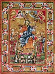 Christ Enthroned, from the Psalter of Egbert