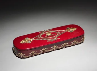 Lacquer Box, firm of Peter Carl Fabergé, box by Factory N. Lukutin