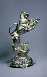 Lion-shaped vessel, G. Lang, Ausburg, early 17th century