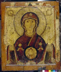 Our Lady of the Sign, Russian Icon, Early 13th Century