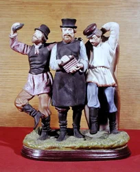Three drunken Moujiks, made by the Gardner Factory, Moscow