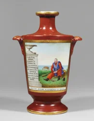 Vase depicting a Zaporozhian cossack, c.1825