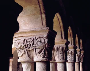 Detail of the Capitals in the Cloisters