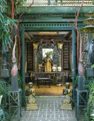 Pair of Thai roof ornaments