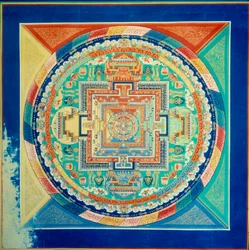 Mandala of Sarvavid Vairocana, Ceiling of the Potala Palace, Lhasa, Tibet