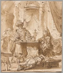 The Degradation of Haman before Ahasuerus and Esther