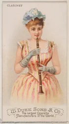 Clarinet, from the Musical Instruments series N82 for Duke brand cigarettes, 1888