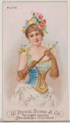 Flute, from the Musical Instruments series N82 for Duke brand cigarettes