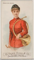 French Horn, from the Musical Instruments Series N82 for Duke Brand Cigarettes