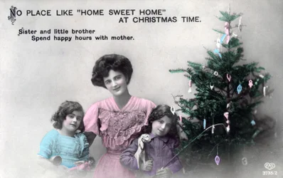 No Place like Home Sweet Home at Christmas Time, Greetings Card