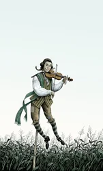 Baroque Violin Scarecrow