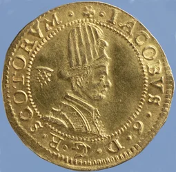 4-Pounds Scots (Hat-Piece) of James VI, Edinburgh Mint (Obverse)