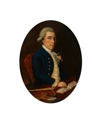 Alex Rose of Nairn, With His Flute and Book of Music