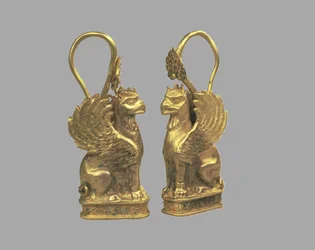 Earring in the Form of Griffin