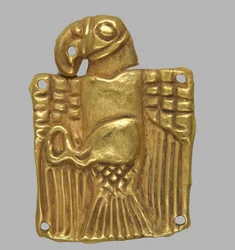 Gold plaque in the form of an Eagle
