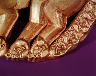 Shield emblem in the form of a panther (detail)