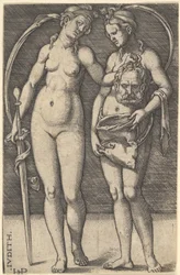 Judith Standing to Right and Holding the Head of Holofernes