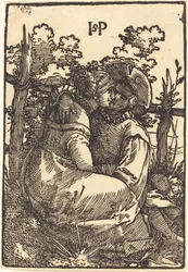 Lovers by a Fence