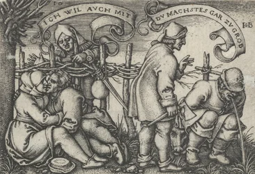Peasants Behind the Hedge, from The Peasants