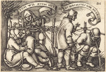 Peasants behind the Hedge