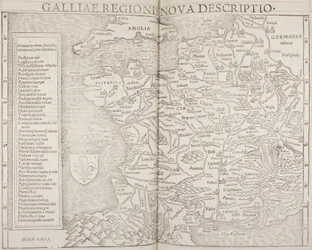 Cosmographia, detail of Galliae